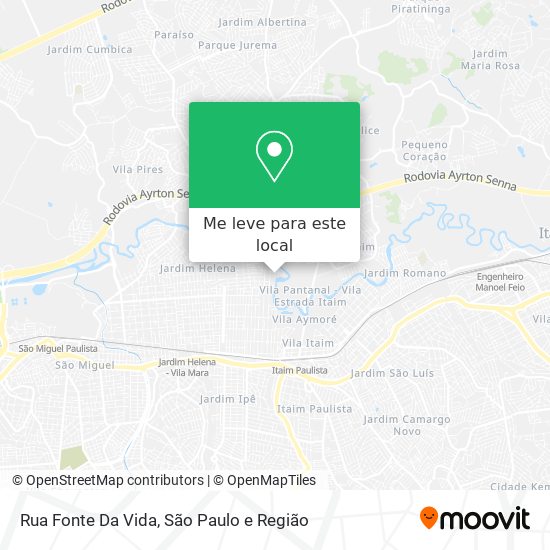 Rua Fonte Da Vida mapa