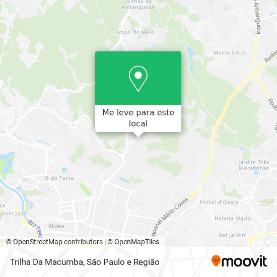 Trilha Da Macumba mapa