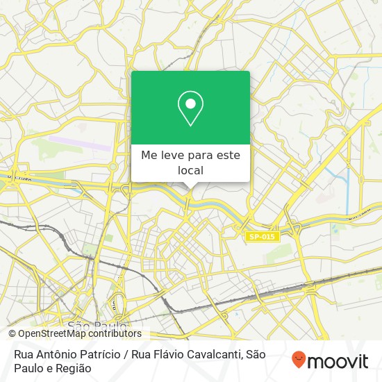 Rua Antônio Patrício / Rua Flávio Cavalcanti mapa