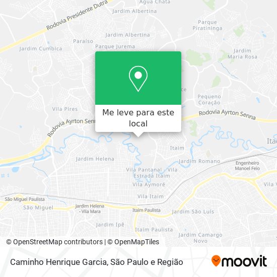 Caminho Henrique Garcia mapa