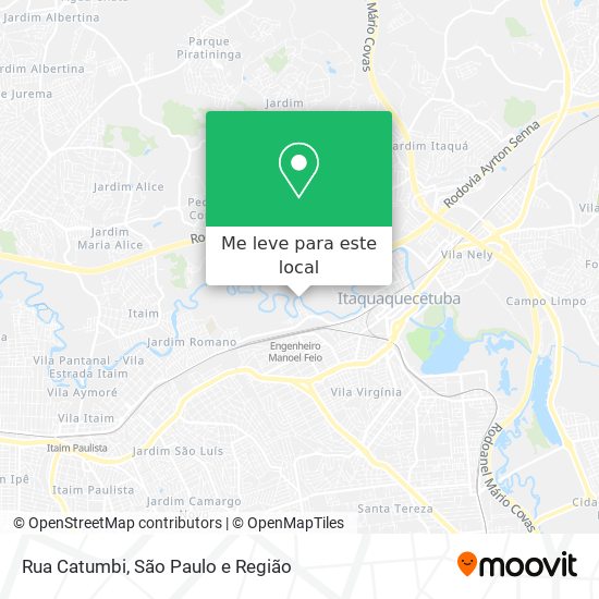 Rua Catumbi mapa
