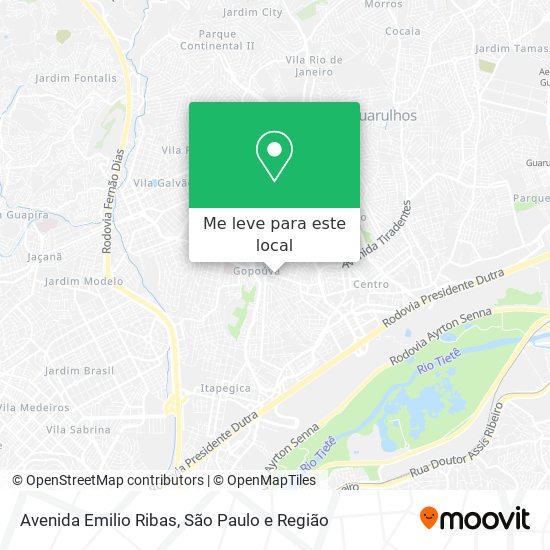 Avenida Emilio Ribas mapa
