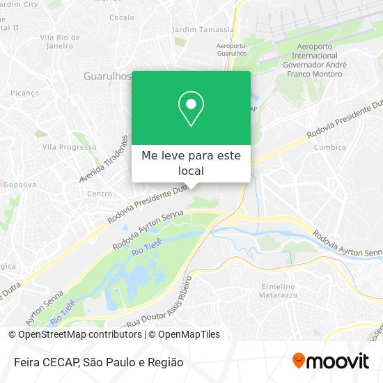 Feira CECAP mapa