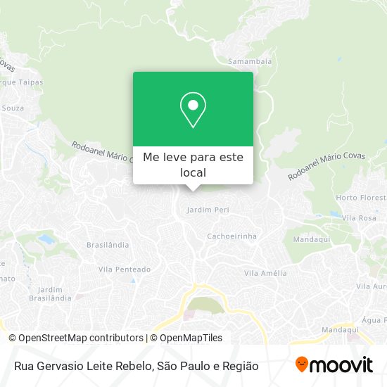 Rua Gervasio Leite Rebelo mapa