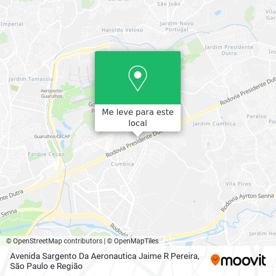Avenida Sargento Da Aeronautica Jaime R Pereira mapa