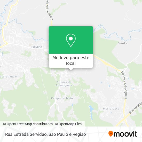 Rua Estrada Servidao mapa