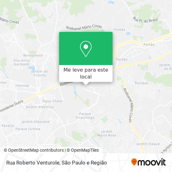 Rua Roberto Venturole mapa