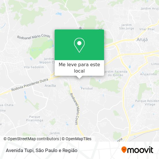 Avenida Tupi mapa