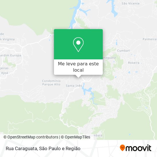 Rua Caraguata mapa