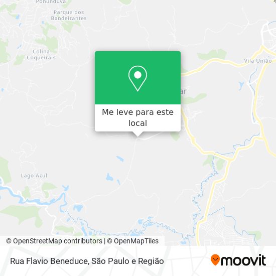 Rua Flavio Beneduce mapa