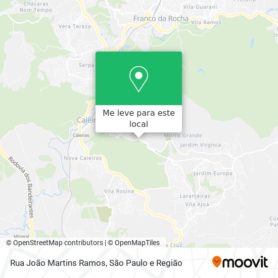 Rua João Martins Ramos mapa