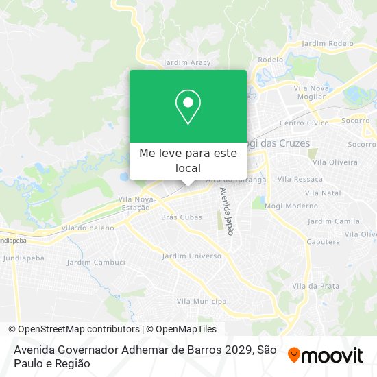 Avenida Governador Adhemar de Barros 2029 mapa