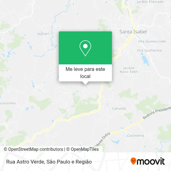 Rua Astro Verde mapa