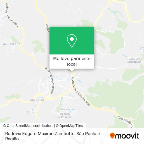 Rodovia Edgard Maximo Zambotto mapa