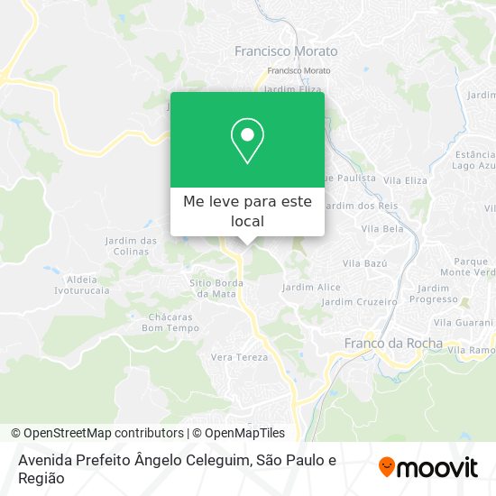 Avenida Prefeito Ângelo Celeguim mapa