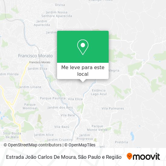 Estrada João Carlos De Moura mapa