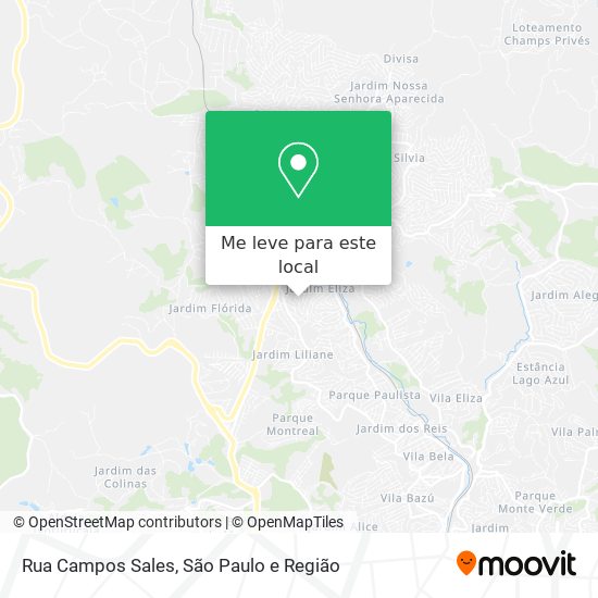 Rua Campos Sales mapa