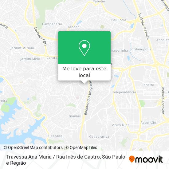 Travessa Ana Maria / Rua Inês de Castro mapa