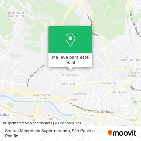 Soares Mendonça Supermercado mapa