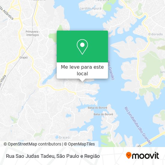 Rua Sao Judas Tadeu mapa