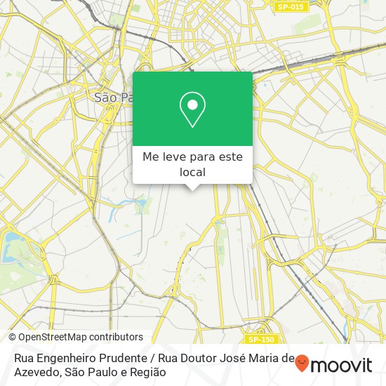 Rua Engenheiro Prudente / Rua Doutor José Maria de Azevedo mapa