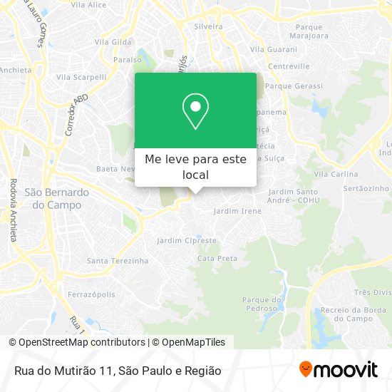 Rua do Mutirão 11 mapa