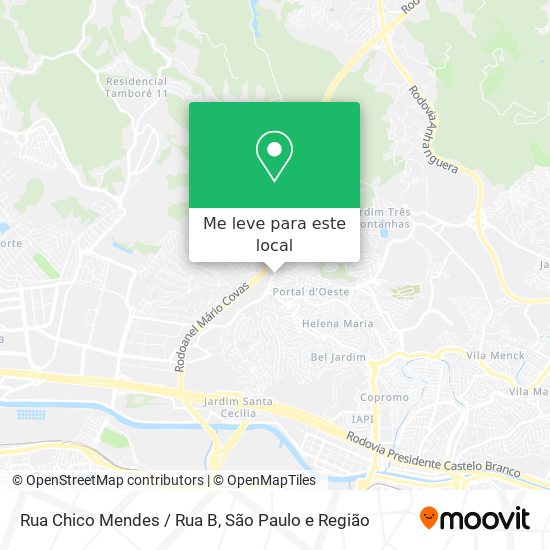 Rua Chico Mendes / Rua B mapa