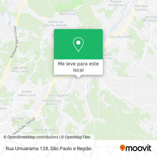 Rua Umuarama 128 mapa