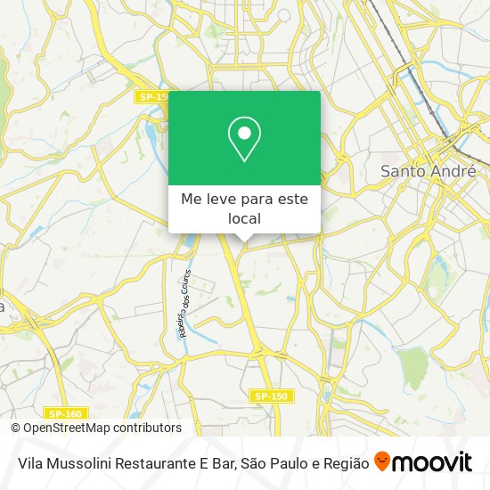 Vila Mussolini Restaurante E Bar mapa