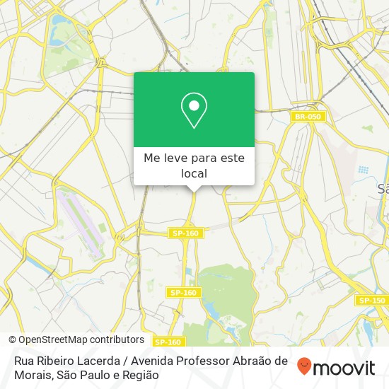 Rua Ribeiro Lacerda / Avenida Professor Abraão de Morais mapa