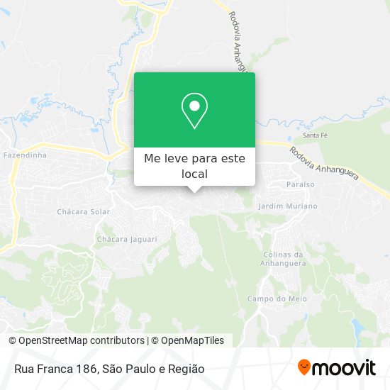 Rua Franca 186 mapa