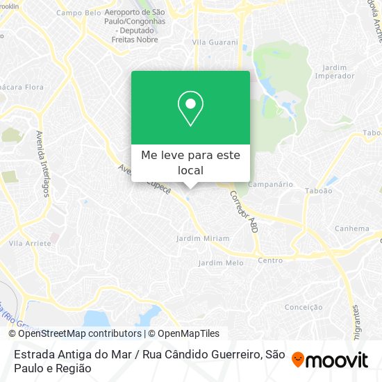 Estrada Antiga do Mar / Rua Cândido Guerreiro mapa