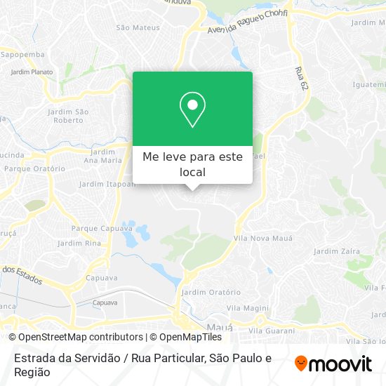 Estrada da Servidão / Rua Particular mapa