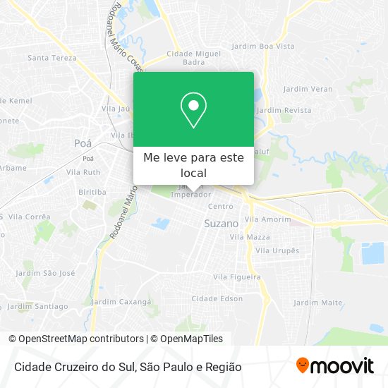 Cidade Cruzeiro do Sul mapa