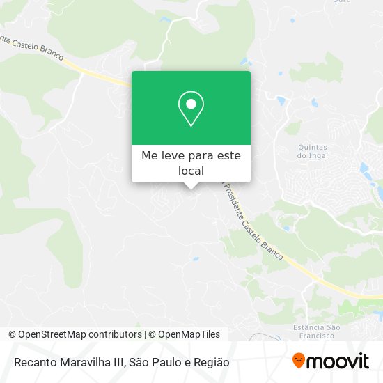 Recanto Maravilha III mapa