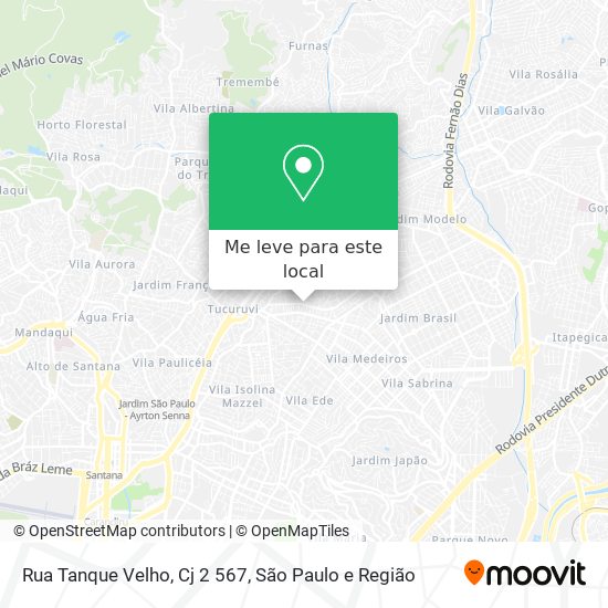 Rua Tanque Velho, Cj 2 567 mapa