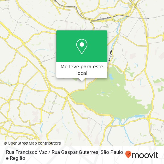 Rua Francisco Vaz / Rua Gaspar Guterres mapa