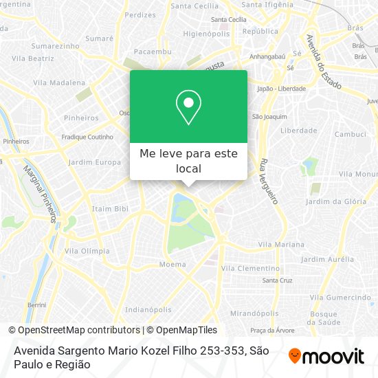 Avenida Sargento Mario Kozel Filho 253-353 mapa
