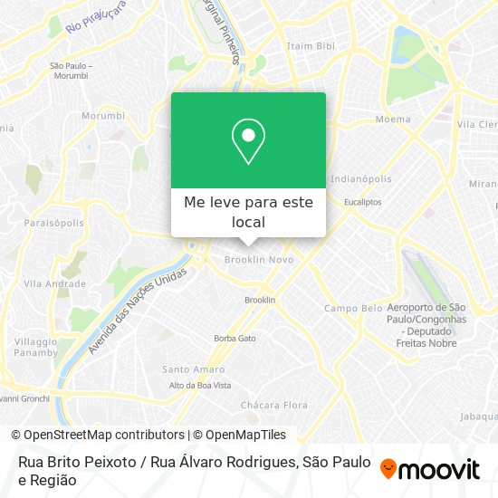 Rua Brito Peixoto / Rua Álvaro Rodrigues mapa