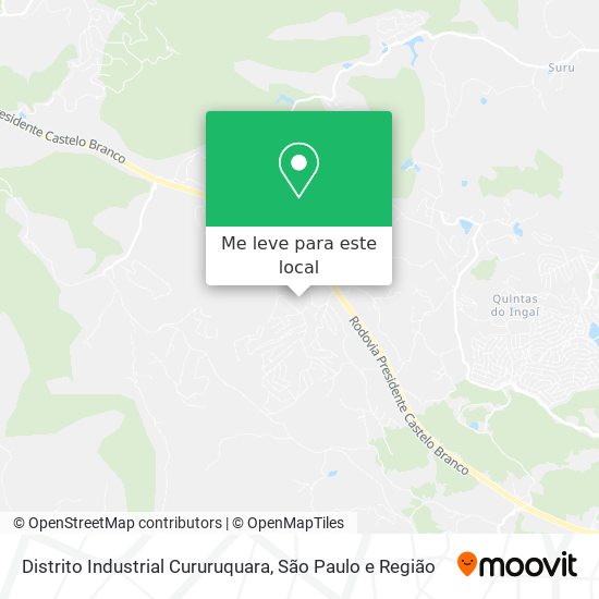 Distrito Industrial Cururuquara mapa