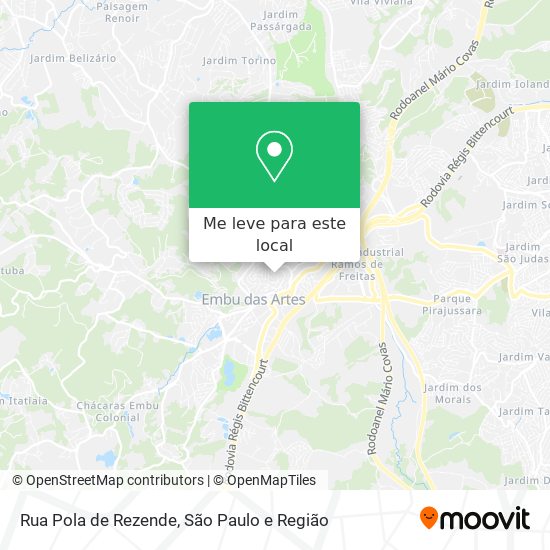 Rua Pola de Rezende mapa