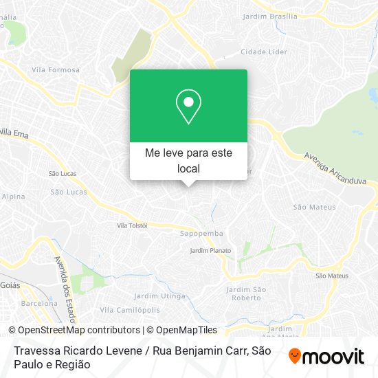 Travessa Ricardo Levene / Rua Benjamin Carr mapa