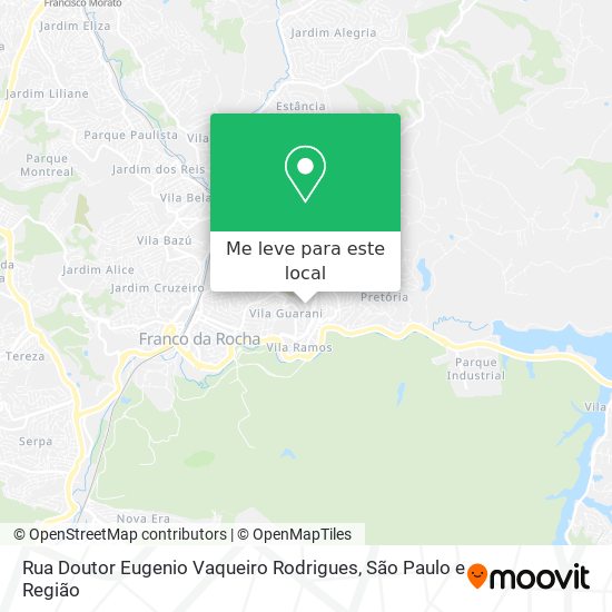 Rua Doutor Eugenio Vaqueiro Rodrigues mapa