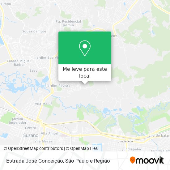 Estrada José Conceição mapa