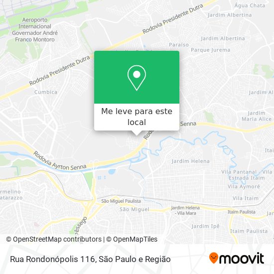 Rua Rondonópolis 116 mapa