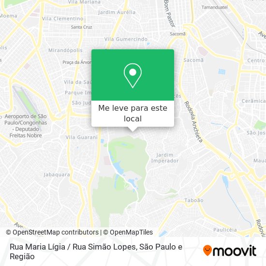 Rua Maria Lígia / Rua Simão Lopes mapa