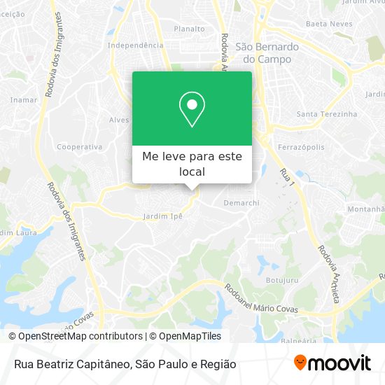 Rua Beatriz Capitâneo mapa