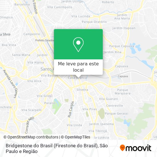 Bridgestone do Brasil (Firestone do Brasil) mapa