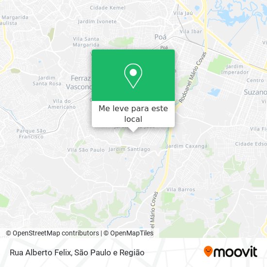 Rua Alberto Felix mapa