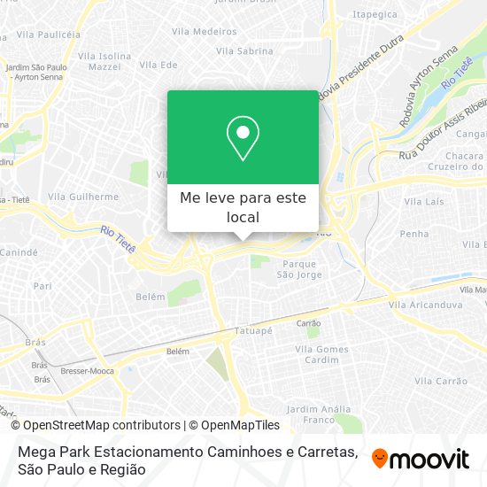 Mega Park Estacionamento Caminhoes e Carretas mapa